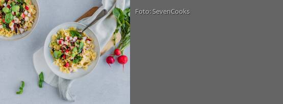 Rezeptbild für "Mediterrane Radieschen-Pasta"