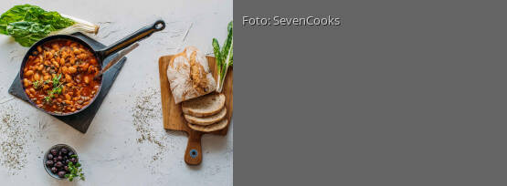 Rezeptbild für "Mediterraner Bohnen-Mangold-Eintopf"