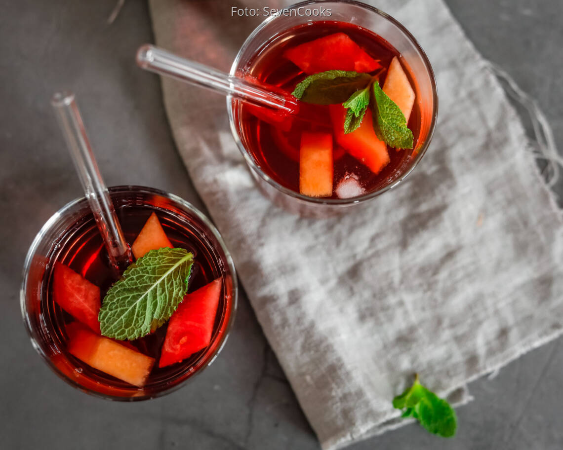 Veganes Rezept: Melonen-Eistee 1