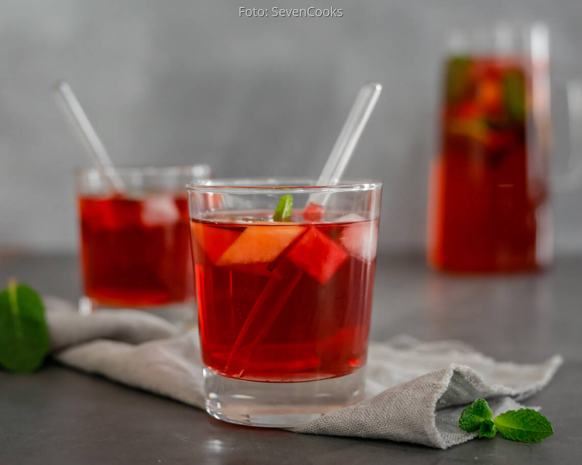 Veganes Rezept: Melonen-Eistee 3