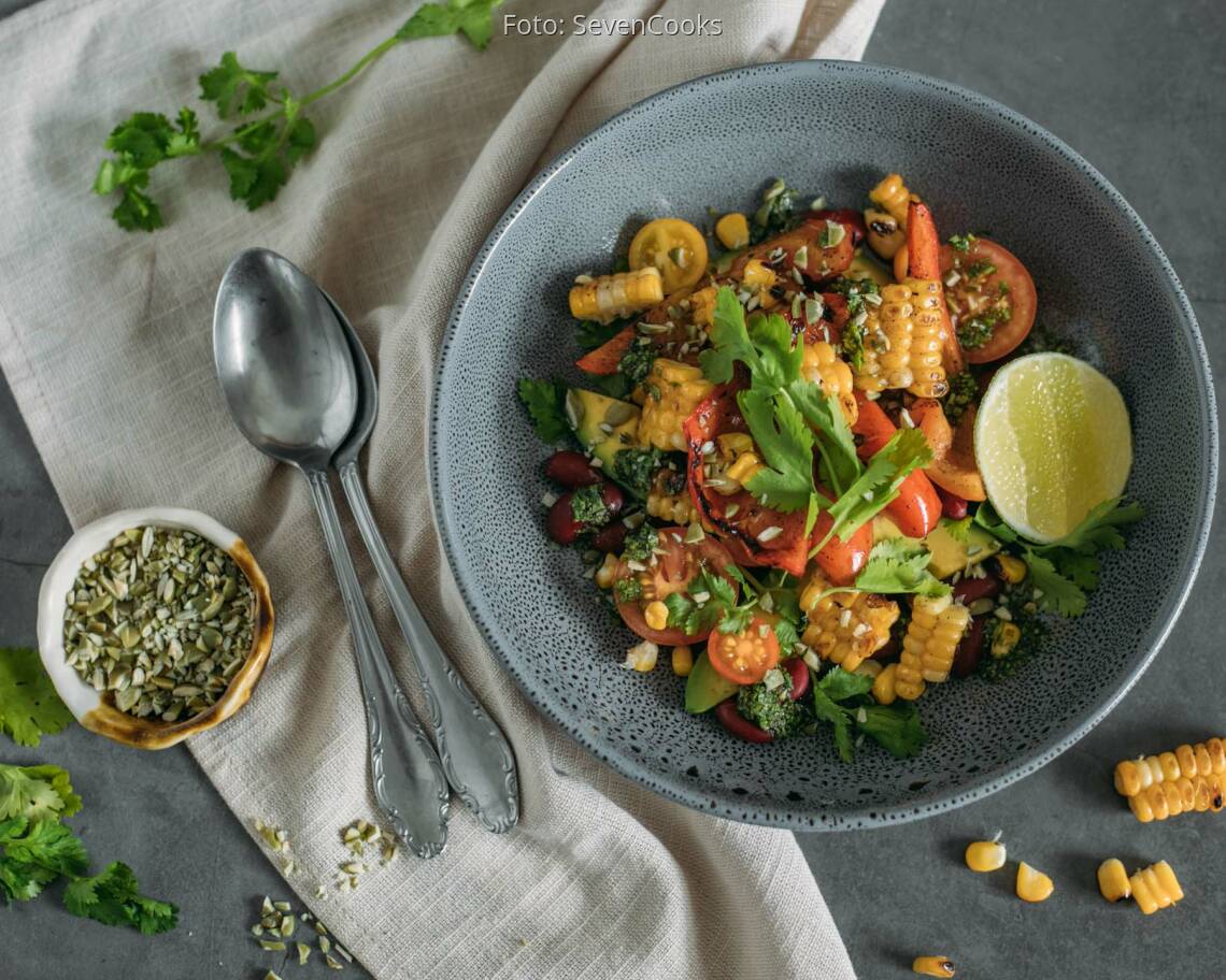Veganes Rezept: Mexikanischer Grillsalat