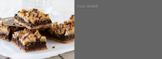 Rezeptbild für "Mohnkuchen mit Streuseln und Dattel Schokolade"