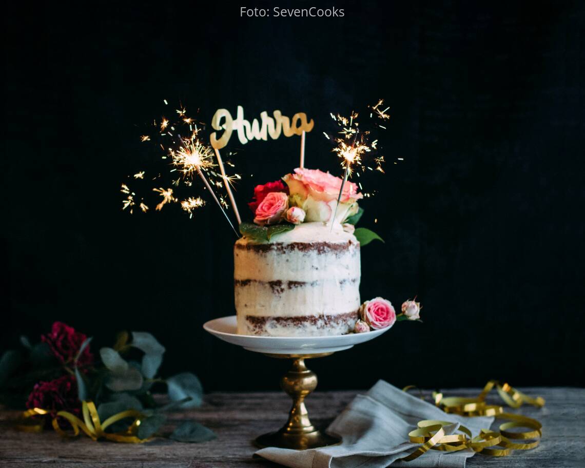 Veganes Rezept: Naked Cake