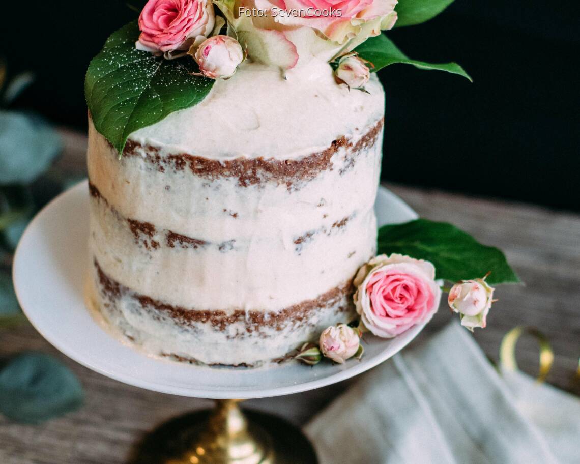 Veganes Rezept: Naked Cake