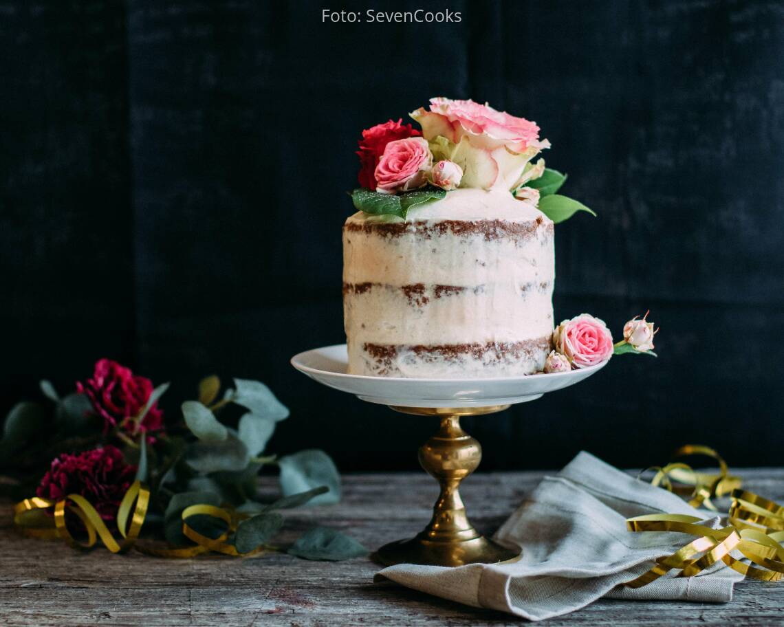 Veganes Rezept: Naked Cake