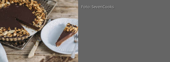 Rezeptbild für "No Bake Schoko Nuss Tarte"