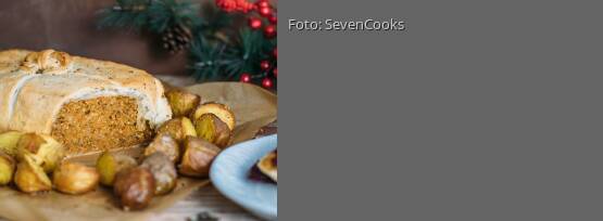 Rezeptbild für "Nussbraten im Blätterteigmantel"