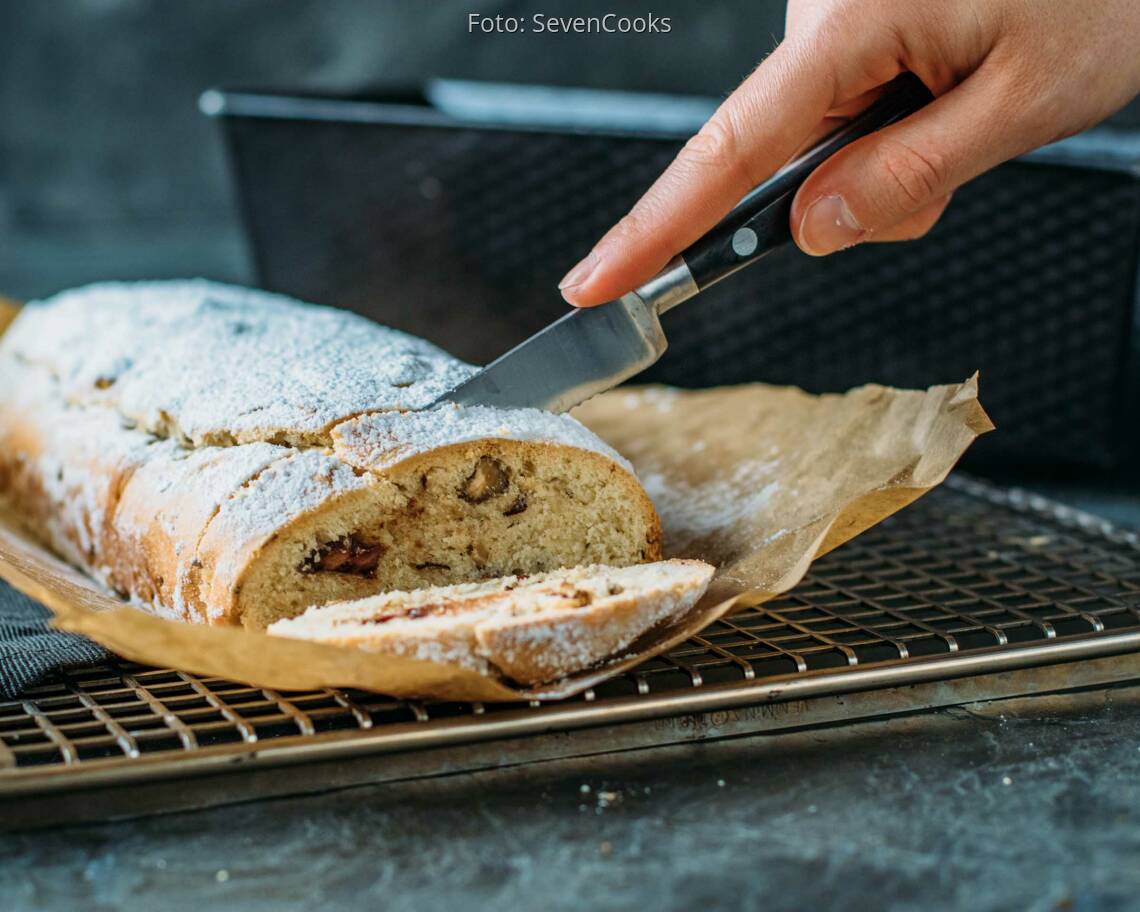 Veganes Rezept: Nuss-Nougat Stollen
