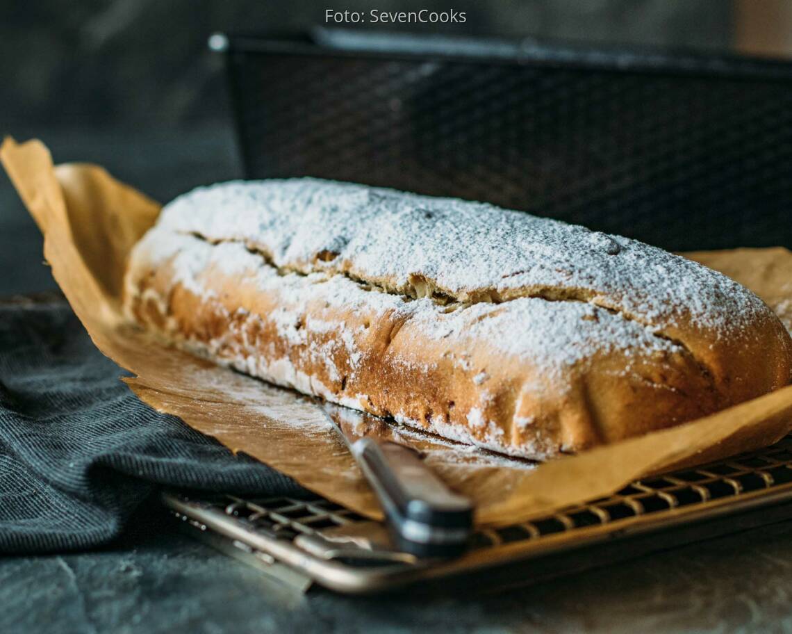Veganes Rezept: Nuss-Nougat Stollen