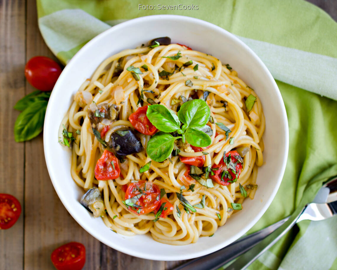 Fertiges Rezept: One Pot Pasta mit Aubergine_1