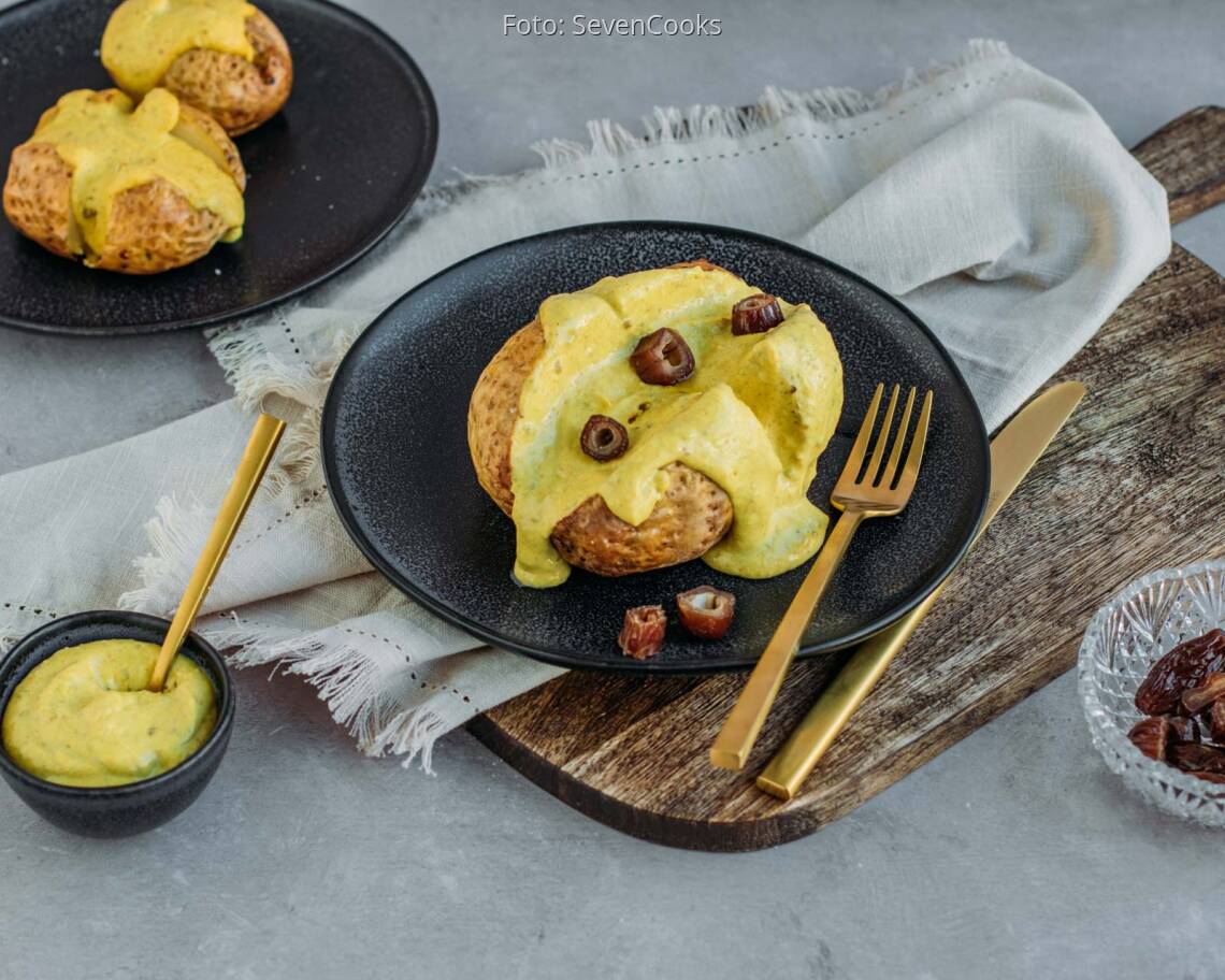 Veganes Rezept: Orientalische Ofenkartoffel