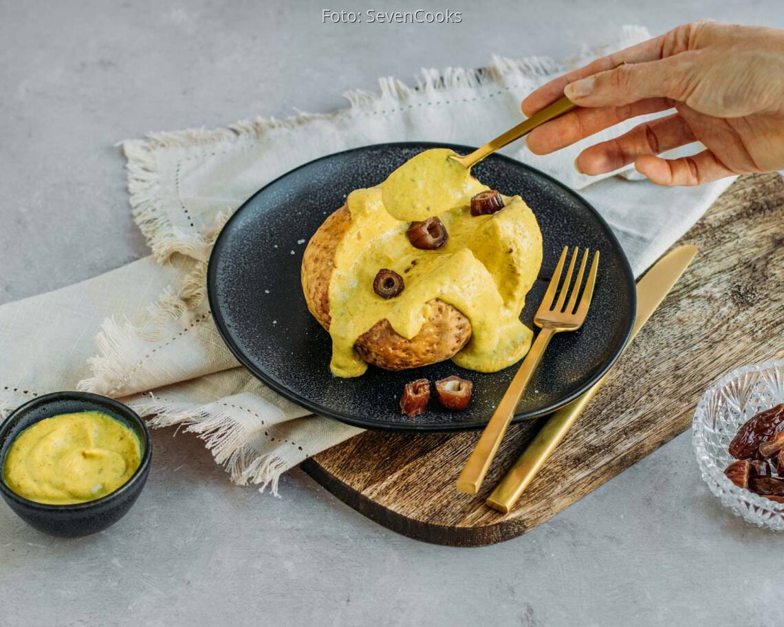 Veganes Rezept: Orientalische Ofenkartoffel 3