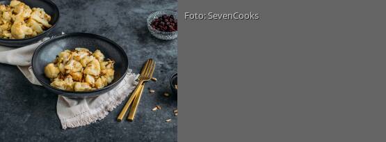 Rezeptbild für "Orientalischer Blumenkohlsalat aus dem Ofen"