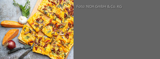 Rezeptbild für "Orientalischer Süßkartoffel-Flammkuchen"