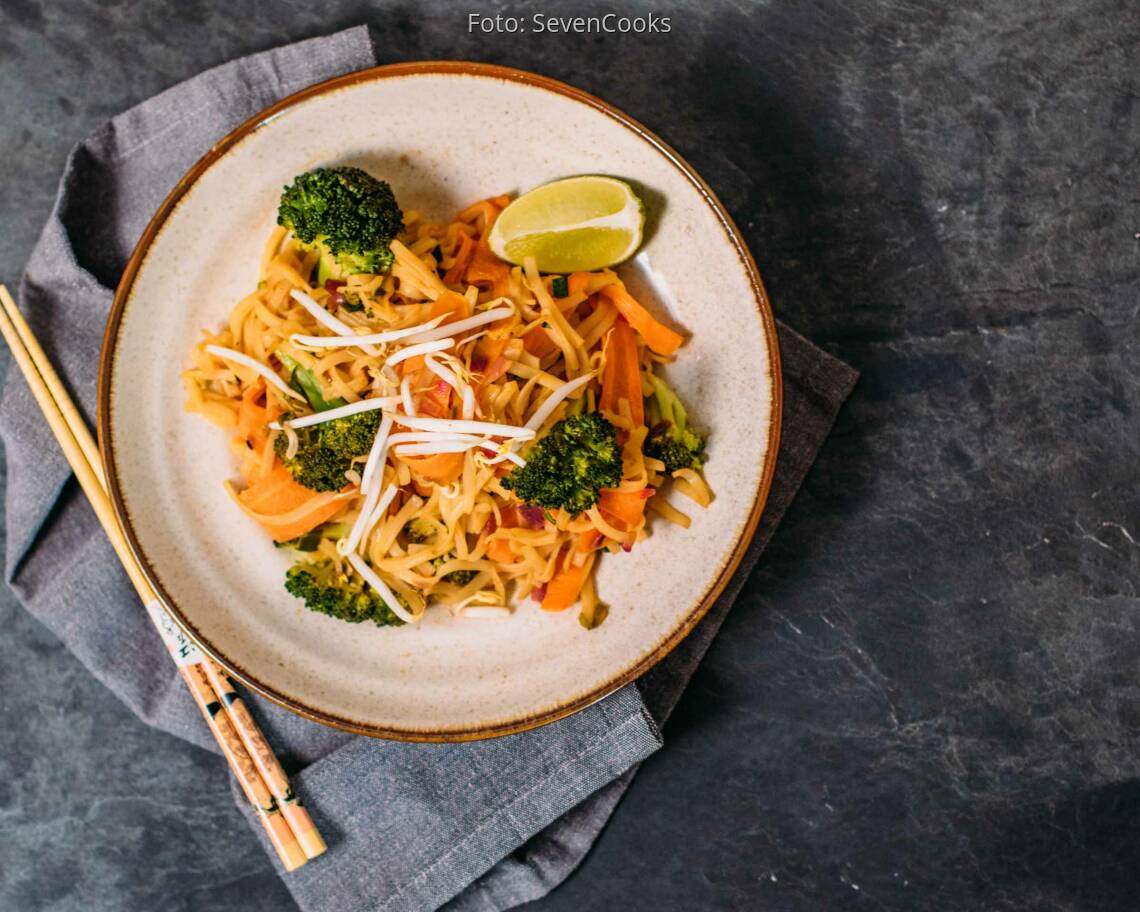Veganes Rezept: Pad Thai mit Brokkoli 1