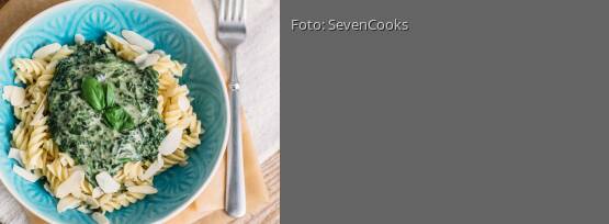 Rezeptbild für "Pasta mit veganer Spinatsoße"
