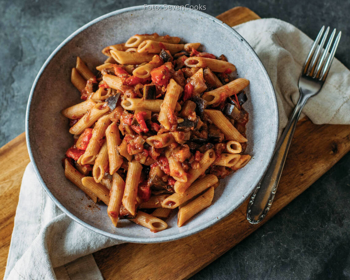 Veganes Rezept: Penne alla Norma