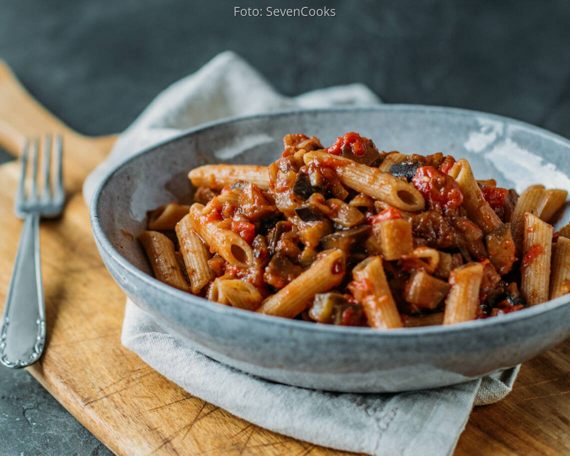 Veganes Rezept: Penne alla Norma