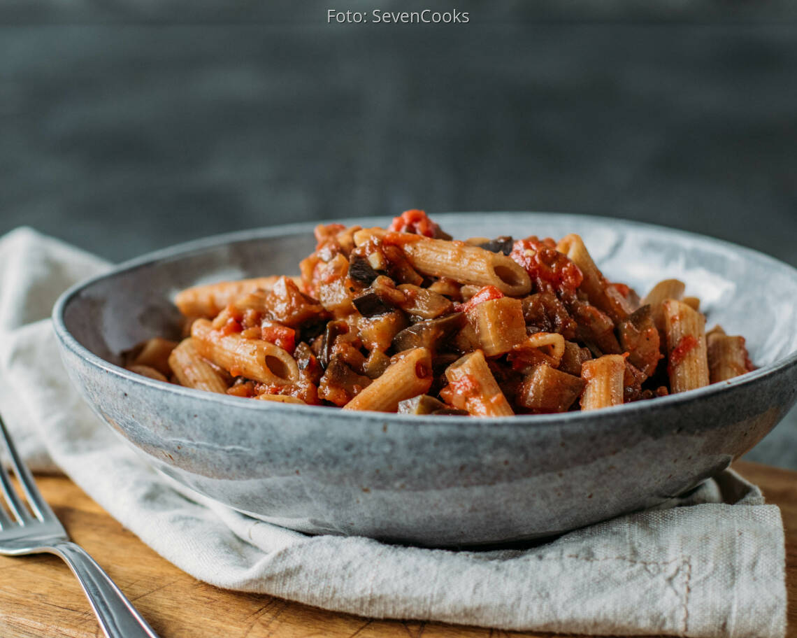 Veganes Rezept: Penne alla Norma