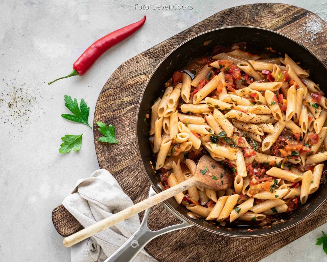 Veganes Rezept: Penne all’Arrabbiata 2