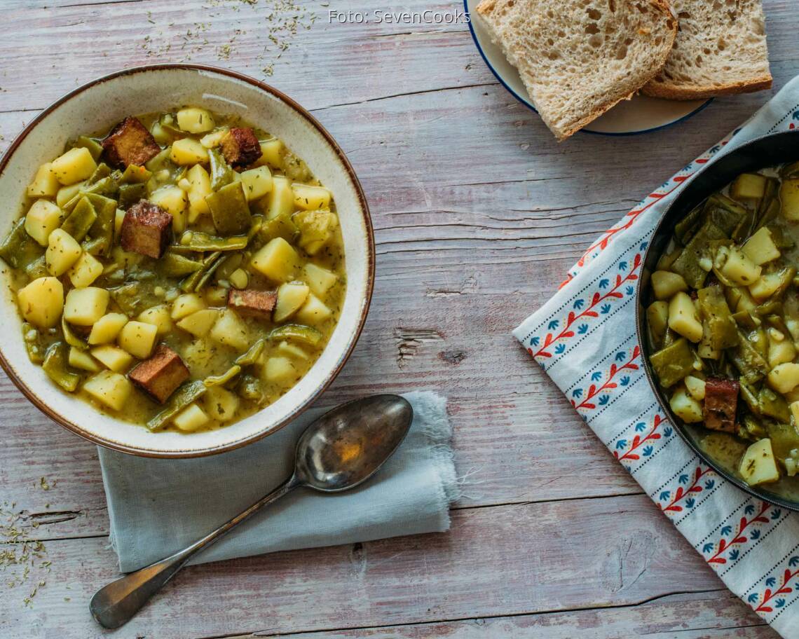 Veganes Rezept: Pfälzer Kartoffel-Bohnen-Eintopf 1