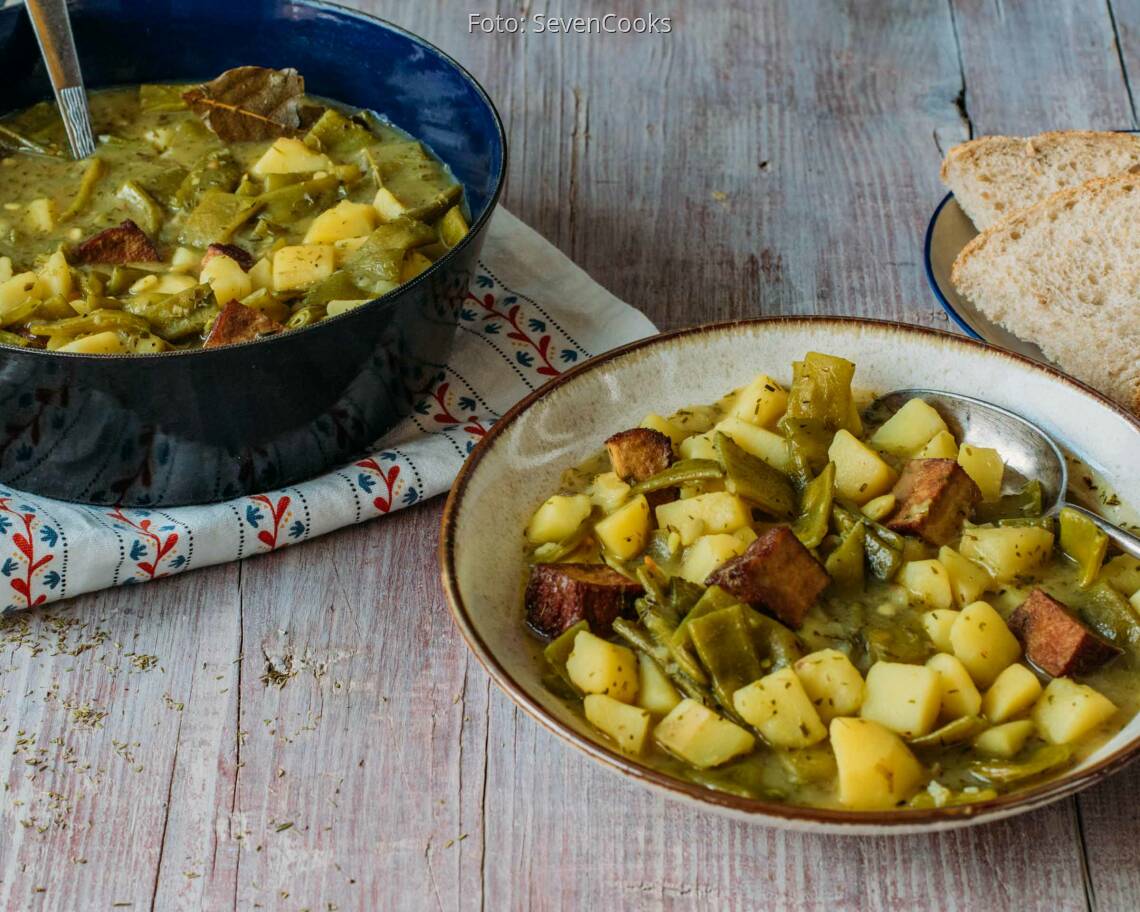Veganes Rezept: Pfälzer Kartoffel-Bohnen-Eintopf 2