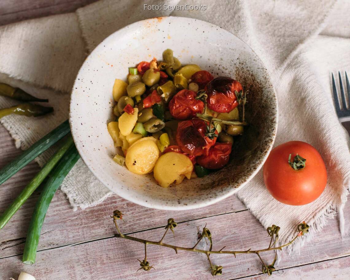 Veganes Rezept: Pikanter Kartoffelsalat_2