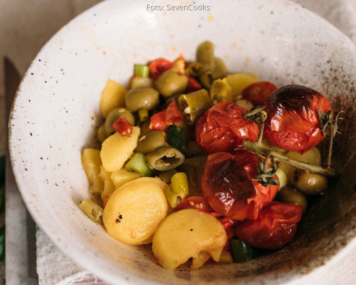 Veganes Rezept: Pikanter Kartoffelsalat_3