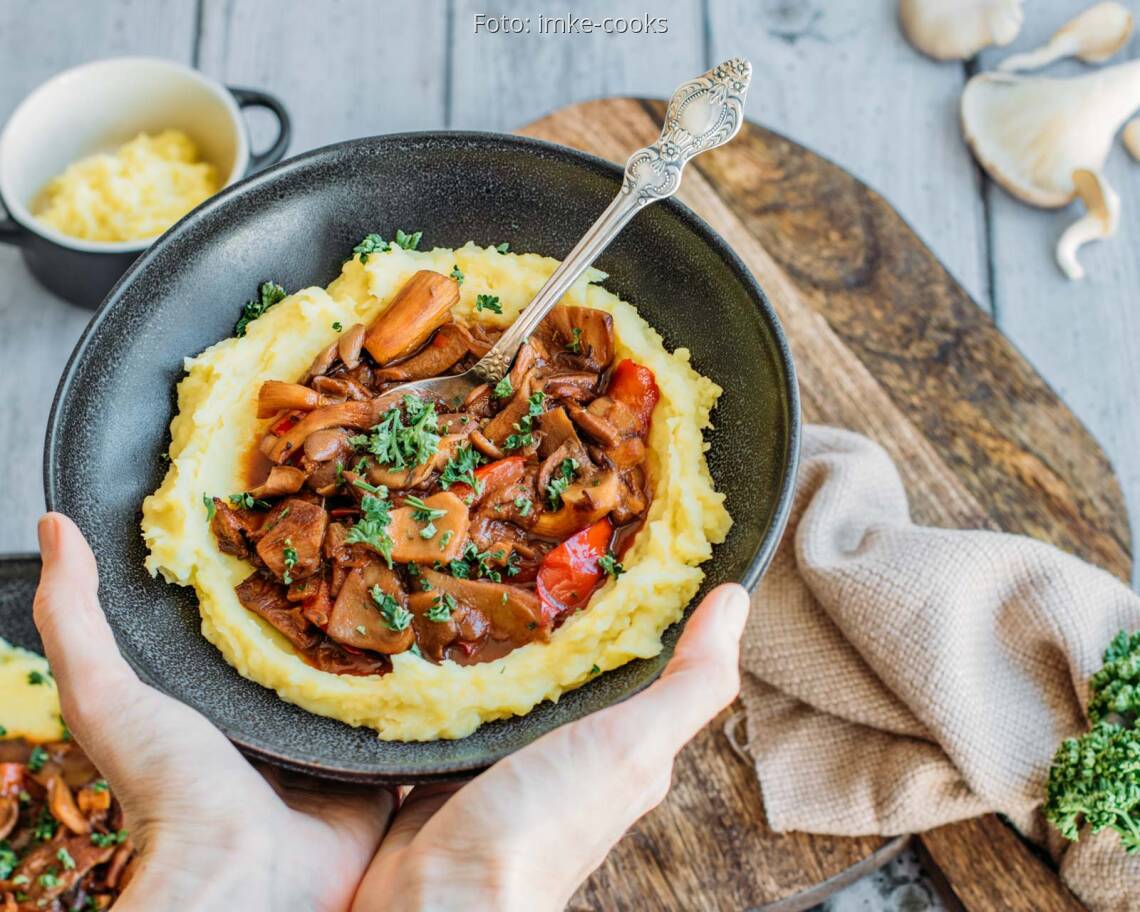 Veganes Rezept: Pilzgulasch 3