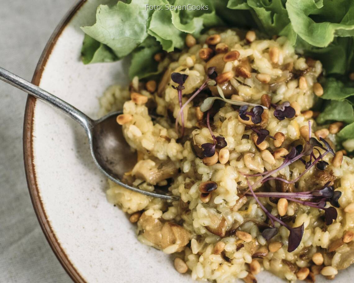 Veganes Rezept: Pilzrisotto