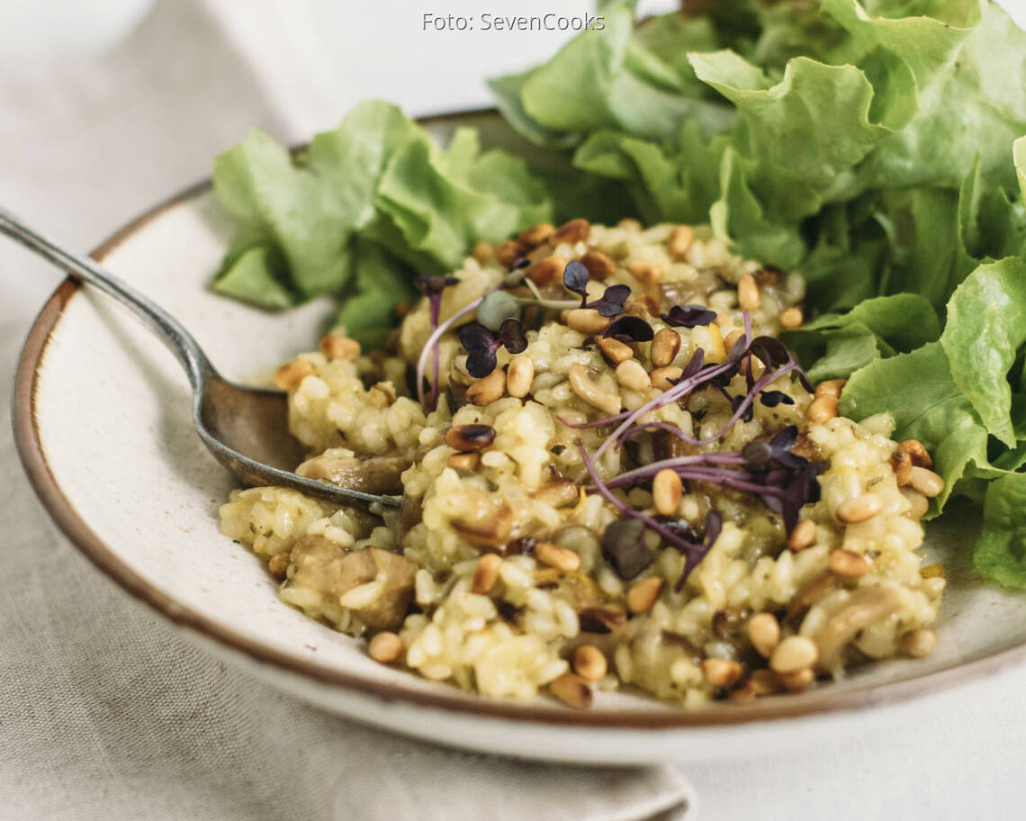 Veganes Rezept: Pilzrisotto