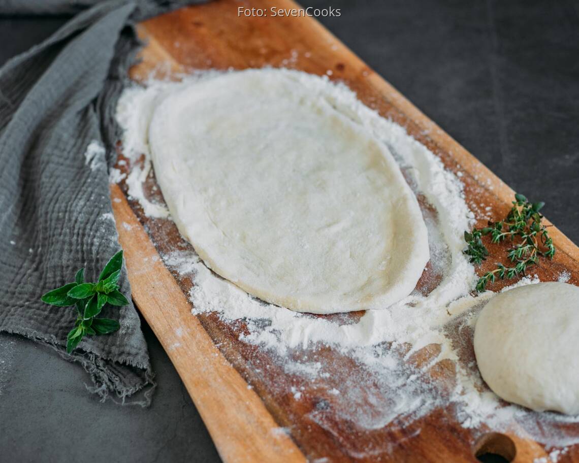 Veganes Rezept: Pinsa Grundrezept 2