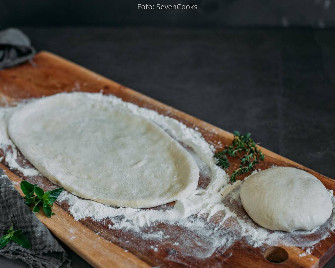 Veganes Rezept: Pinsa Grundrezept 3