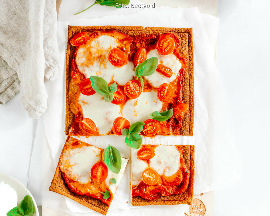 Veganes Rezept: Pizza Margherita