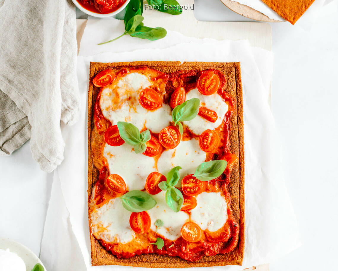 Veganes Rezept: Pizza Margherita
