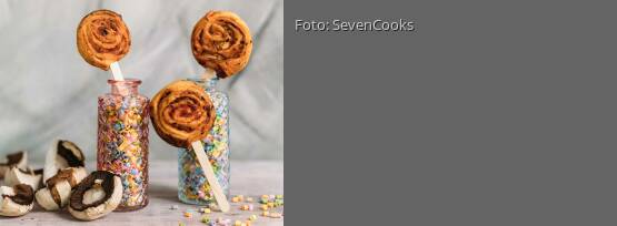 Rezeptbild für "Pizzaschnecken am Stiel"