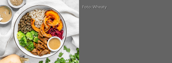 Rezeptbild für "Protein-Bowl mit veganem Gyros"
