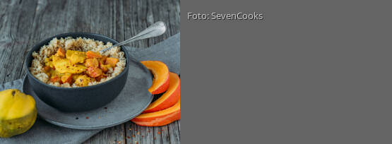 Rezeptbild für "Quitten-Kürbis-Pfanne mit Quinoa"