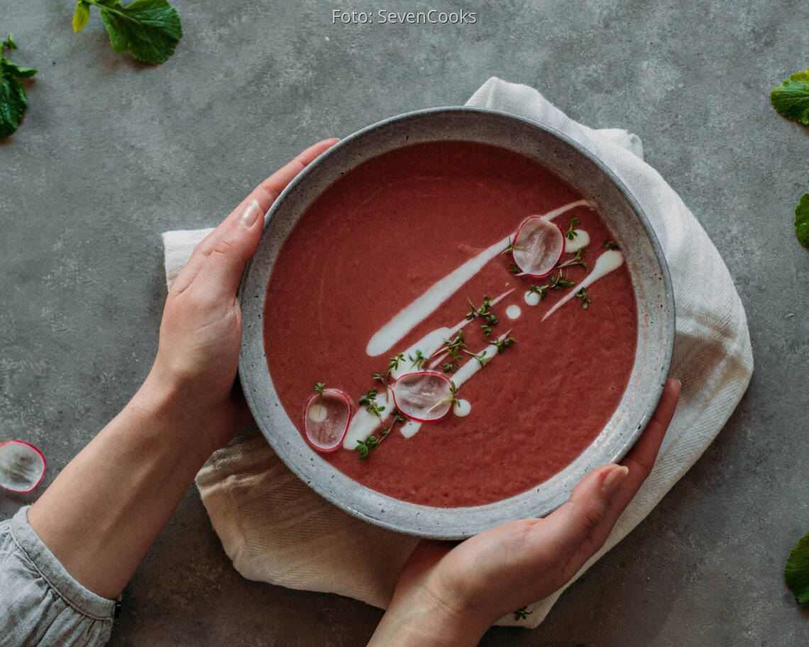 Veganes Rezept: Radieschensuppe 3