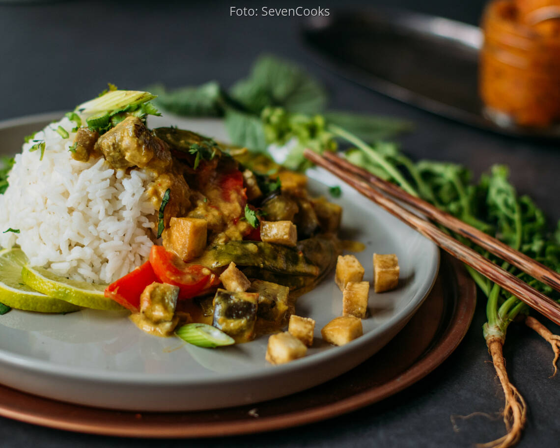 Veganes Rezept: Red Thai Curry 1