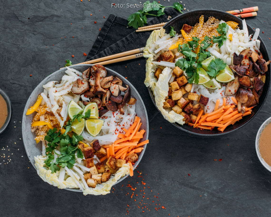 Veganes Rezept: Reisnudel-Bowl 3