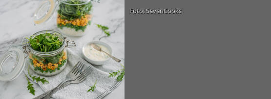 Rezeptbild für "Reissalat im Glas"