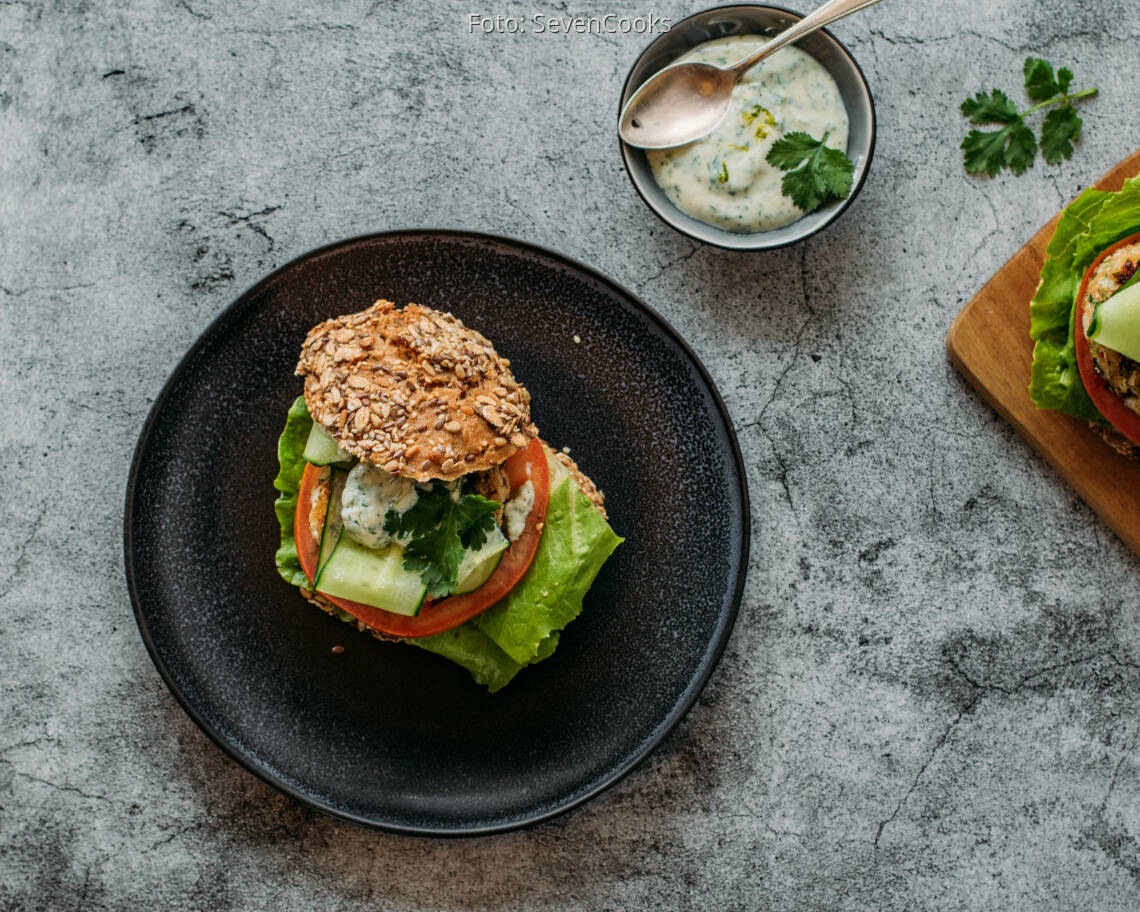 Veganes Rezept: Rettich Burger