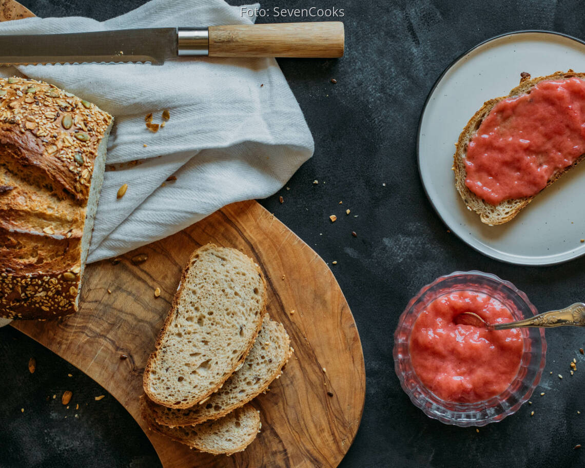Veganes Rezept: Rhabarber Marmelade