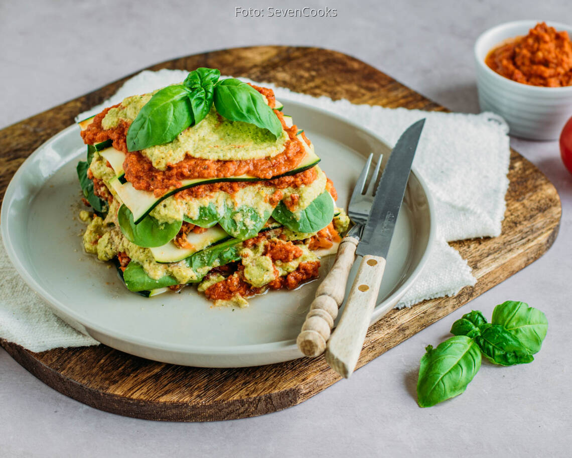 Veganes Rezept: Roh-vegane Zucchini-Lasagne 1