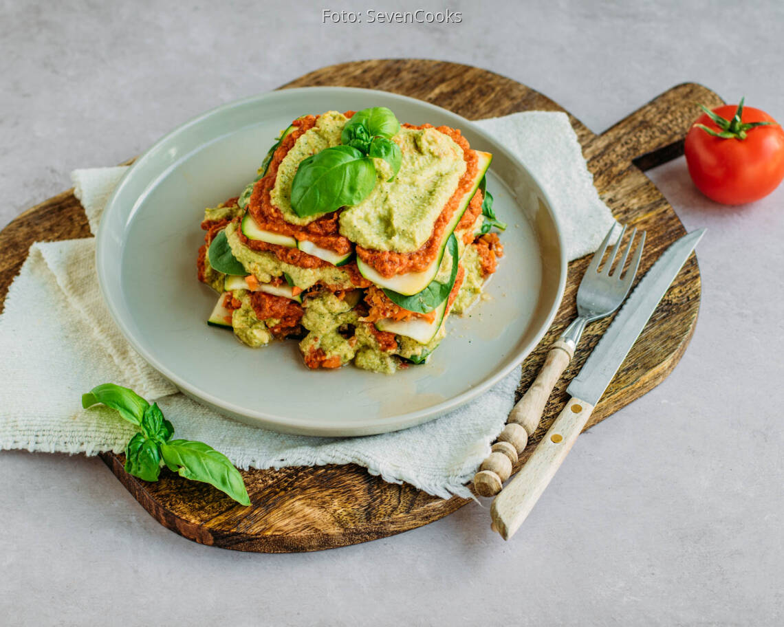 Veganes Rezept: Roh-vegane Zucchini-Lasagne 3