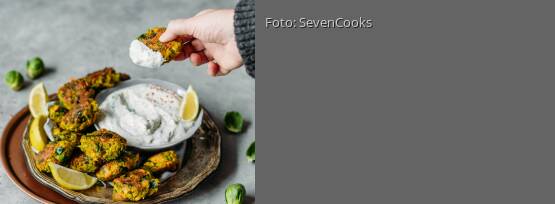 Rezeptbild für "Rosenkohlbratlinge nach indischer Art"