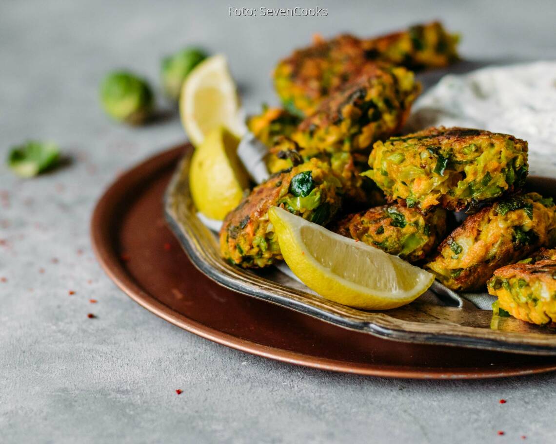 Veganes Rezept: Rosenkohlbratlinge nach indischer Art 2