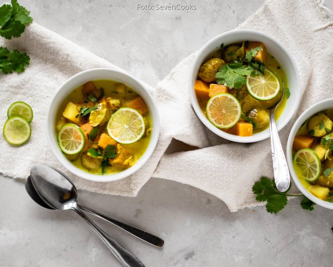 veganes Rezept: Rosenkohl-Steckrüben-Eintopf 1