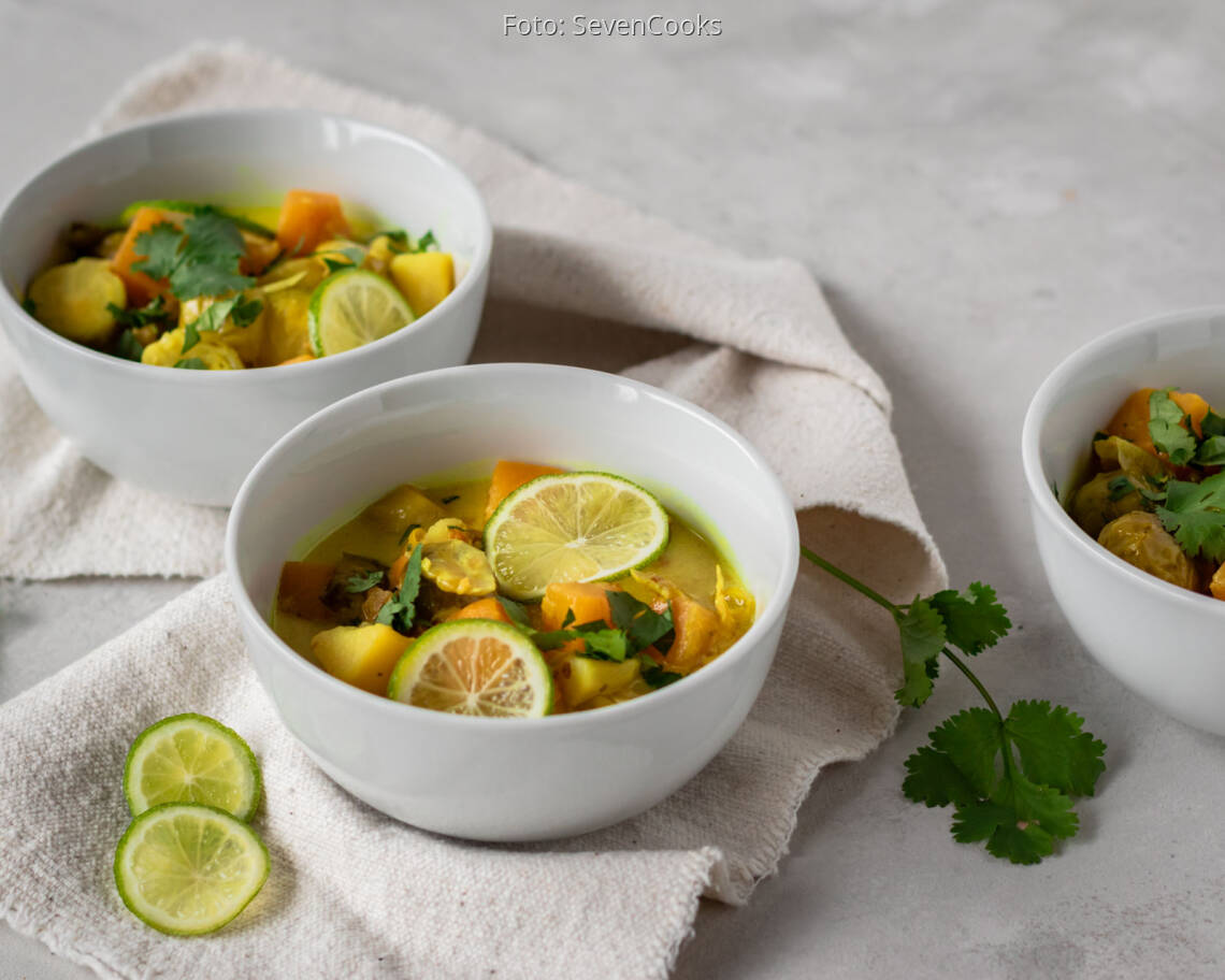 veganes Rezept: Rosenkohl-Steckrüben-Eintopf 2